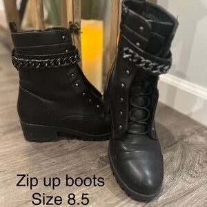 Black stylish boots